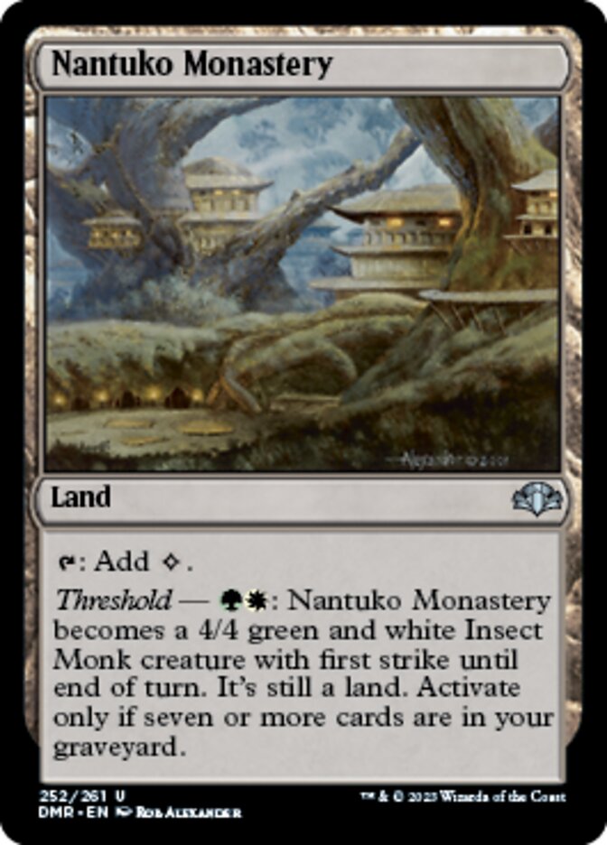 Nantuko Monastery [Dominaria Remastered] | Jomio and Rueliete's Cards and Comics