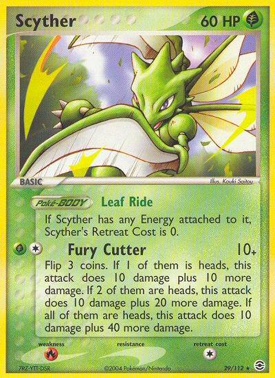 Scyther (29/112) [EX: FireRed & LeafGreen] | Jomio and Rueliete's Cards and Comics