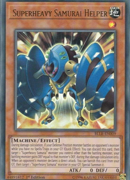Superheavy Samurai Helper [BLLR-EN009] Ultra Rare | Jomio and Rueliete's Cards and Comics