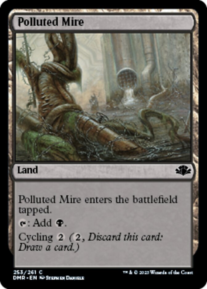 Polluted Mire [Dominaria Remastered] | Jomio and Rueliete's Cards and Comics