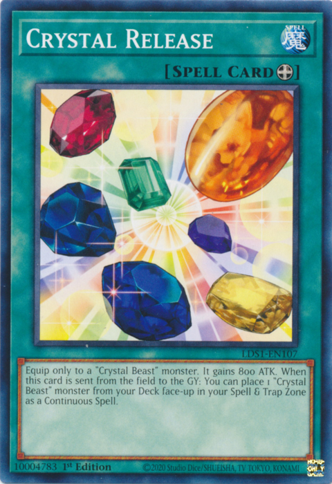 Crystal Release [LDS1-EN107] Common | Jomio and Rueliete's Cards and Comics