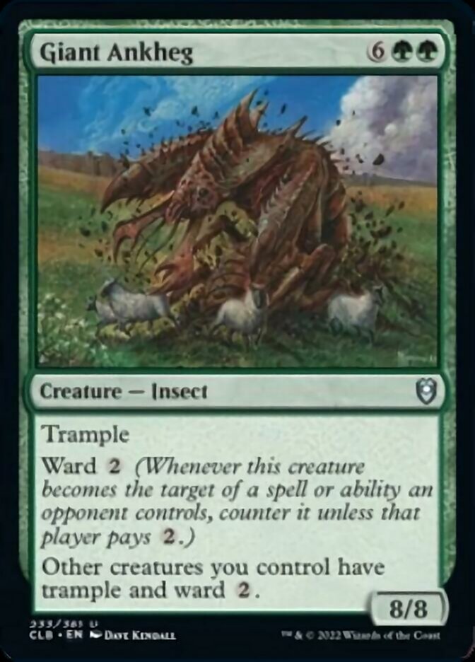 Giant Ankheg [Commander Legends: Battle for Baldur's Gate] | Jomio and Rueliete's Cards and Comics