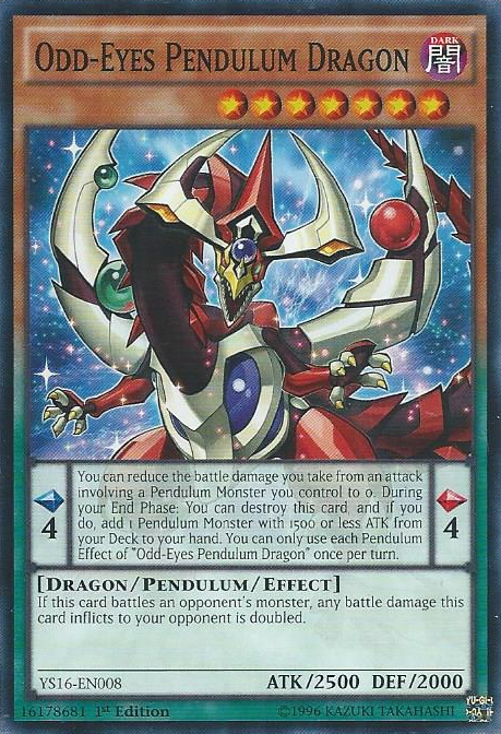 Odd-Eyes Pendulum Dragon [YS16-EN008] Common | Jomio and Rueliete's Cards and Comics