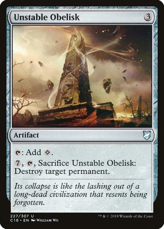 Unstable Obelisk [Commander 2018] | Jomio and Rueliete's Cards and Comics