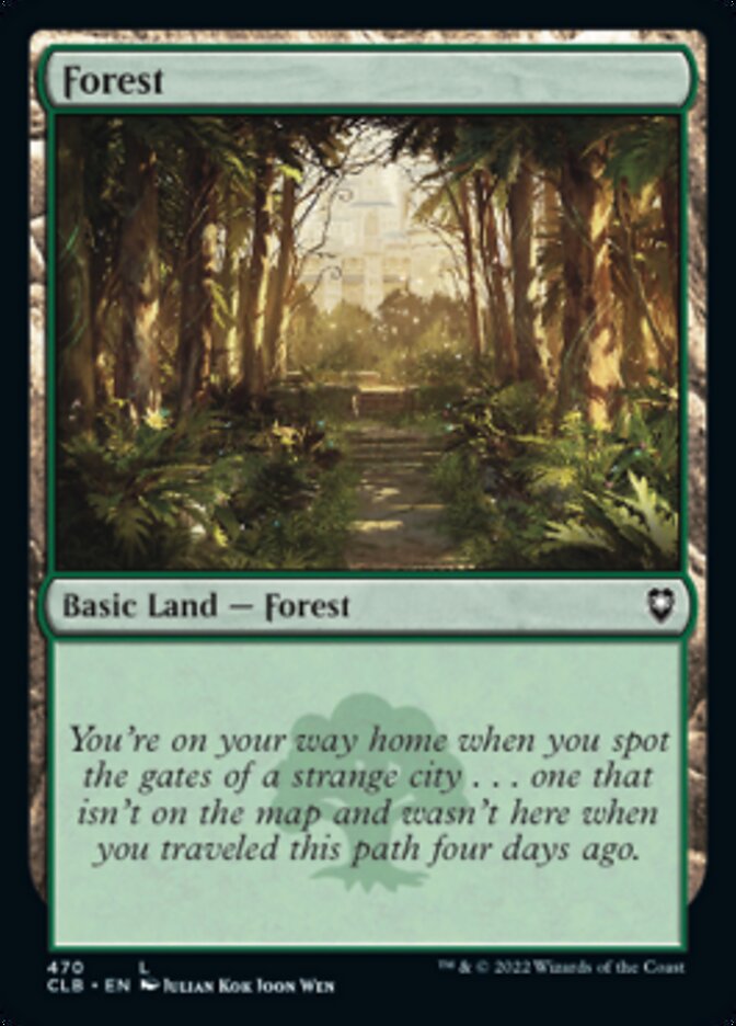 Forest (470) [Commander Legends: Battle for Baldur's Gate] | Jomio and Rueliete's Cards and Comics