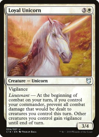 Loyal Unicorn [Commander 2018] | Jomio and Rueliete's Cards and Comics