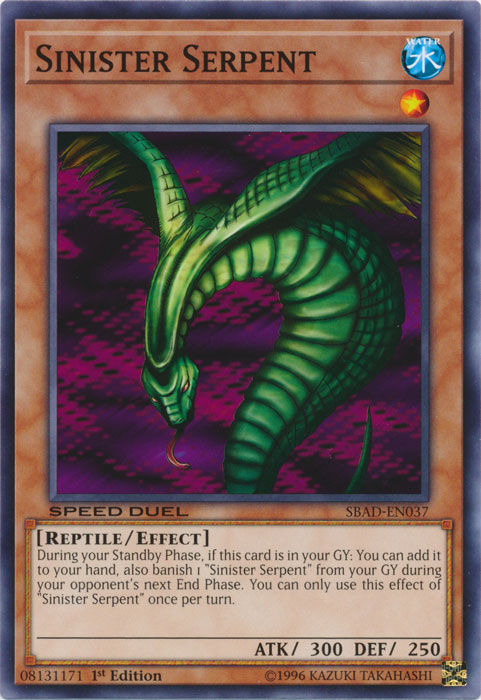 Sinister Serpent [SBAD-EN037] Common | Jomio and Rueliete's Cards and Comics