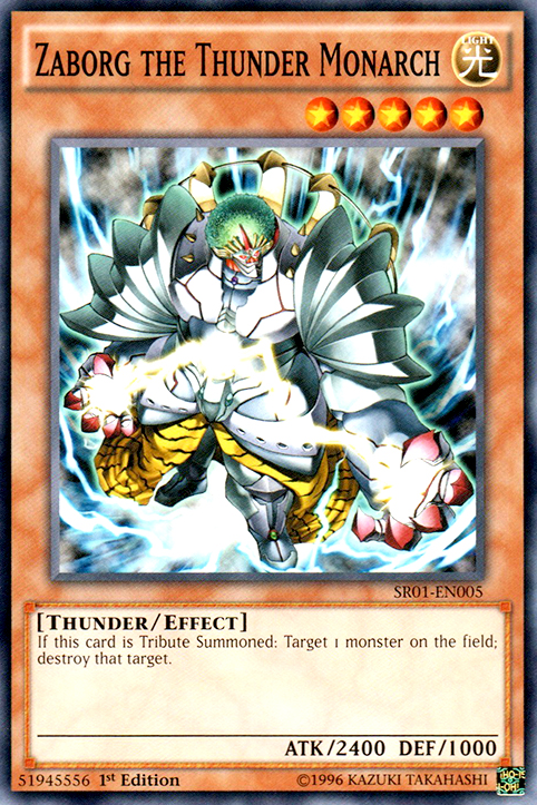 Zaborg the Thunder Monarch [SR01-EN005] Common | Jomio and Rueliete's Cards and Comics