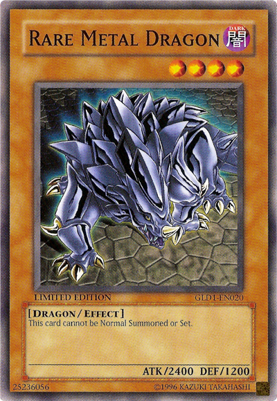 Rare Metal Dragon [GLD1-EN020] Common | Jomio and Rueliete's Cards and Comics