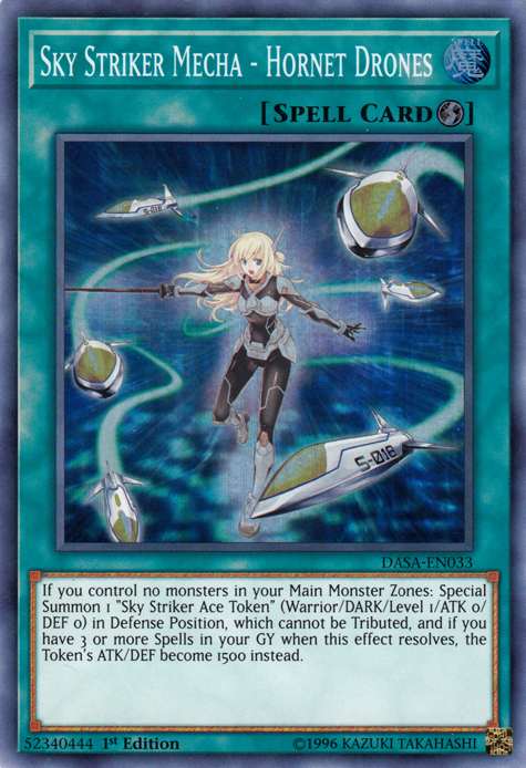 Sky Striker Mecha - Hornet Drones [DASA-EN033] Super Rare | Jomio and Rueliete's Cards and Comics