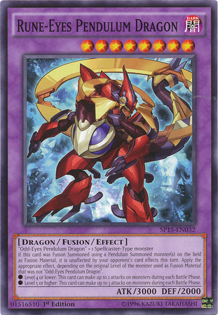 Rune-Eyes Pendulum Dragon [SP15-EN032] Common | Jomio and Rueliete's Cards and Comics