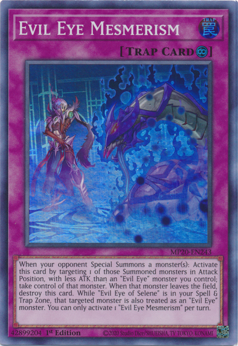 Evil Eye Mesmerism [MP20-EN243] Super Rare | Jomio and Rueliete's Cards and Comics