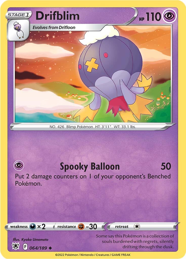 Drifblim (064/189) [Sword & Shield: Astral Radiance] | Jomio and Rueliete's Cards and Comics