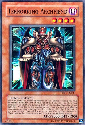 Terrorking Archfiend [DR1-EN234] Super Rare | Jomio and Rueliete's Cards and Comics