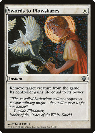 Swords to Plowshares [Coldsnap Theme Decks] | Jomio and Rueliete's Cards and Comics