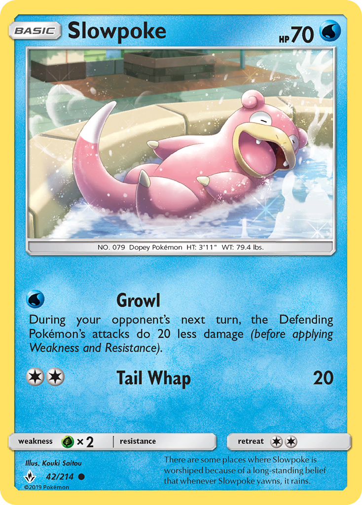 Slowpoke (42/214) [Sun & Moon: Unbroken Bonds] | Jomio and Rueliete's Cards and Comics