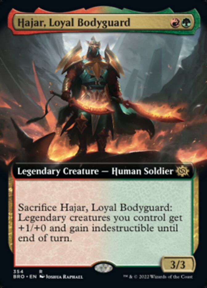 Hajar, Loyal Bodyguard (Extended Art) [The Brothers' War] | Jomio and Rueliete's Cards and Comics