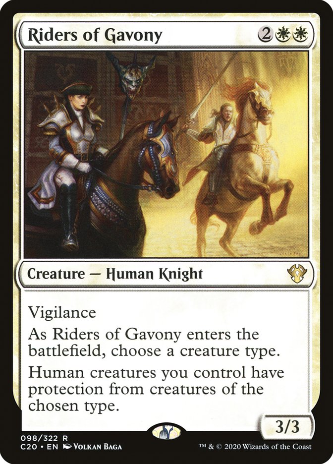 Riders of Gavony [Commander 2020] | Jomio and Rueliete's Cards and Comics