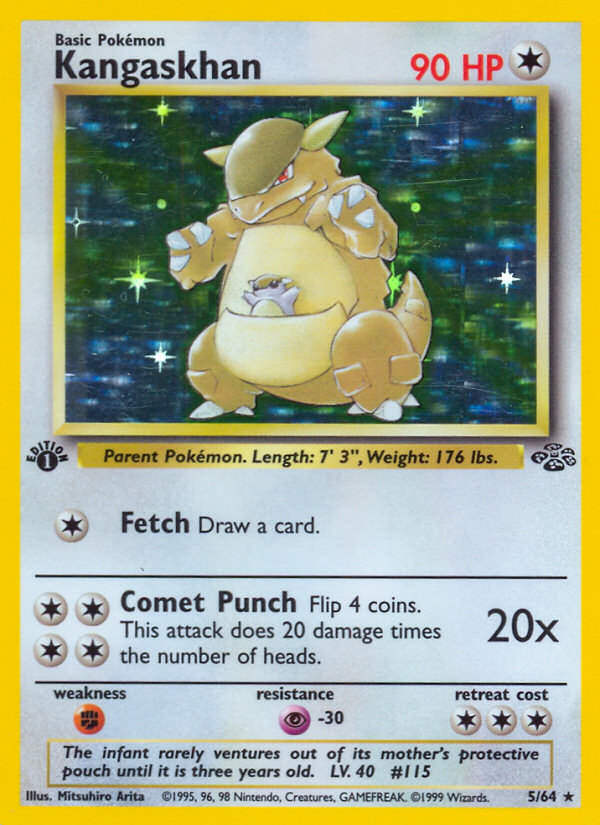 Kangaskhan (5/64) [Jungle 1st Edition] | Jomio and Rueliete's Cards and Comics