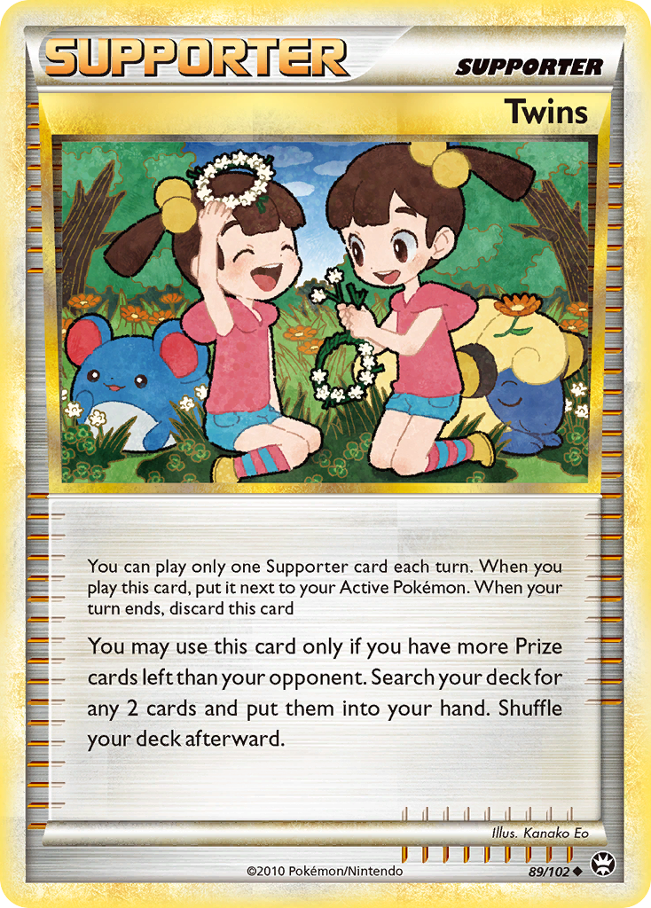 Twins (89/102) [HeartGold & SoulSilver: Triumphant] | Jomio and Rueliete's Cards and Comics
