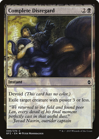 Complete Disregard [Battle for Zendikar] | Jomio and Rueliete's Cards and Comics