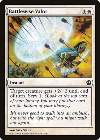 Battlewise Valor [Theros] | Jomio and Rueliete's Cards and Comics