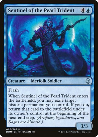 Sentinel of the Pearl Trident [Dominaria] | Jomio and Rueliete's Cards and Comics