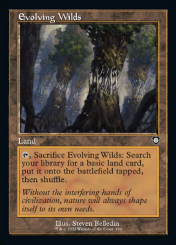 Evolving Wilds (Retro) [The Brothers' War Commander] | Jomio and Rueliete's Cards and Comics
