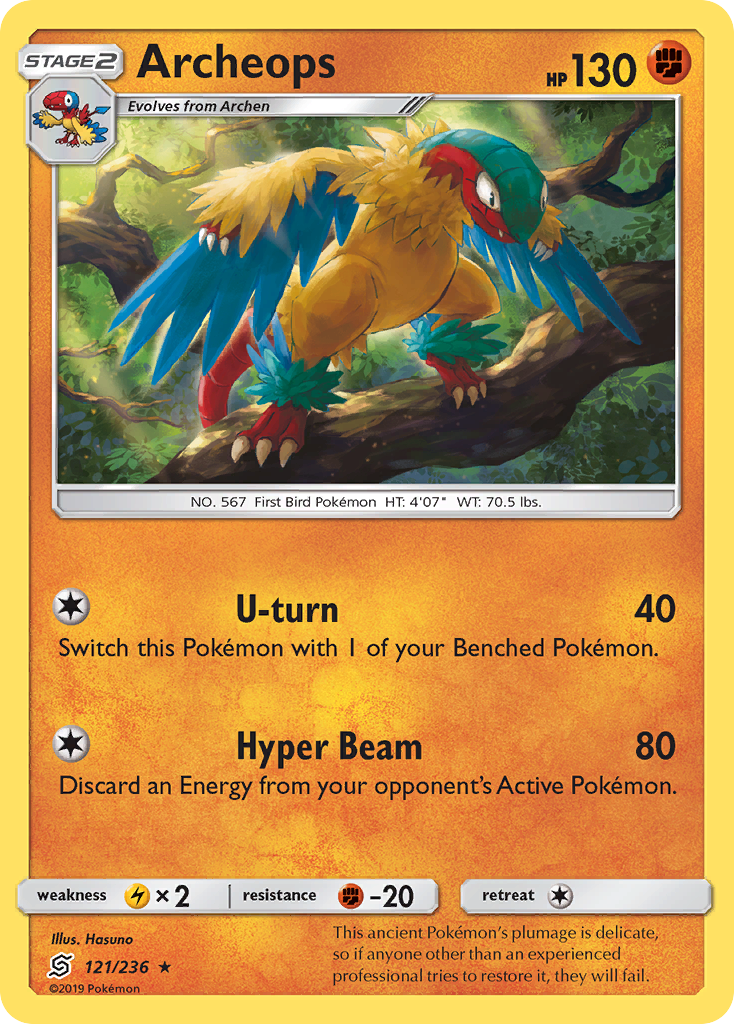 Archeops (121/236) [Sun & Moon: Unified Minds] | Jomio and Rueliete's Cards and Comics
