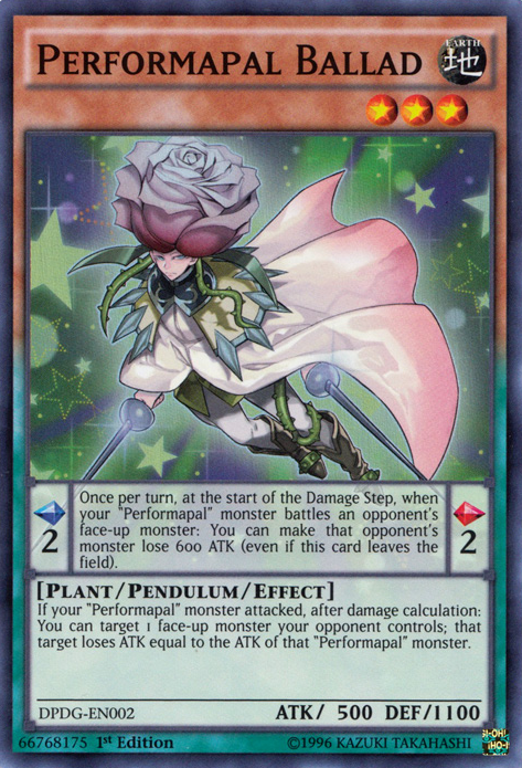 Performapal Ballad [DPDG-EN002] Super Rare | Jomio and Rueliete's Cards and Comics