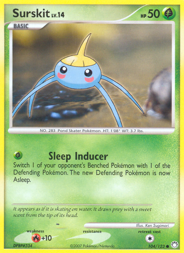 Surskit (104/123) [Diamond & Pearl: Mysterious Treasures] | Jomio and Rueliete's Cards and Comics