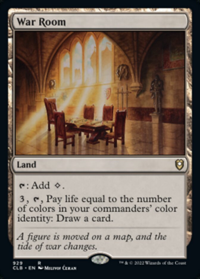 War Room [Commander Legends: Battle for Baldur's Gate] | Jomio and Rueliete's Cards and Comics