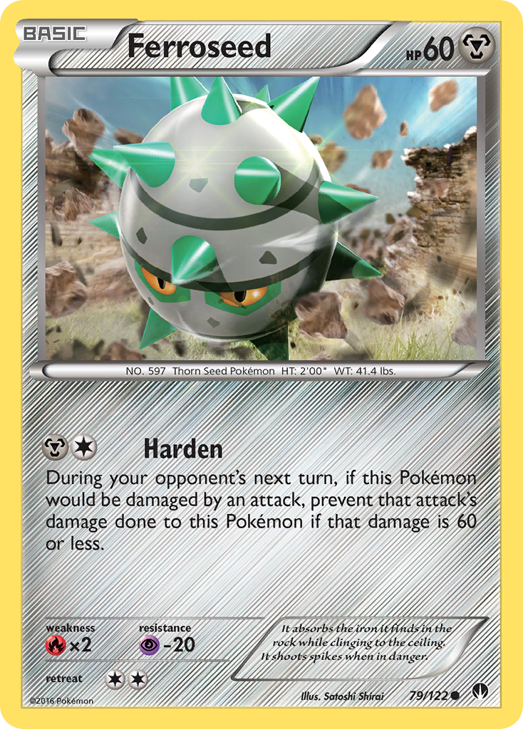 Ferroseed (79/122) [XY: BREAKpoint] | Jomio and Rueliete's Cards and Comics