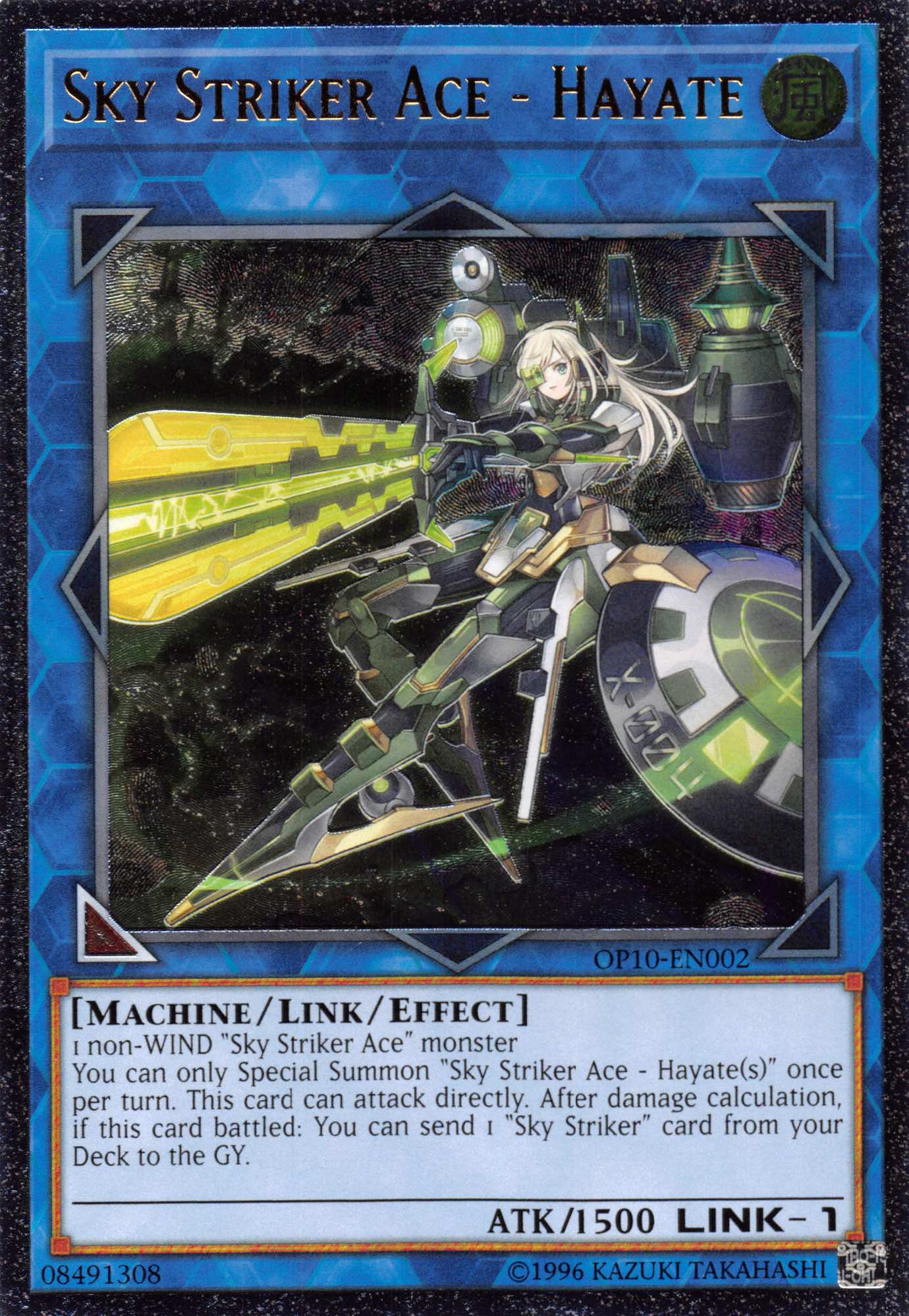Sky Striker Ace - Hayate [OP10-EN002] Ultimate Rare | Jomio and Rueliete's Cards and Comics