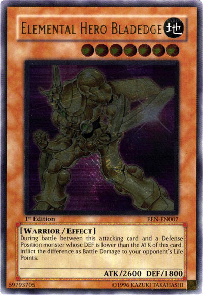 Elemental Hero Bladedge [EEN-EN007] Ultimate Rare | Jomio and Rueliete's Cards and Comics