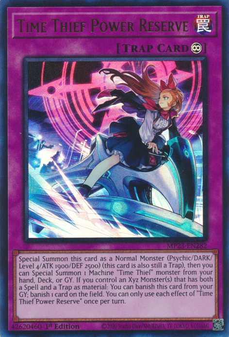 Time Thief Power Reserve [MP23-EN282] Ultra Rare | Jomio and Rueliete's Cards and Comics