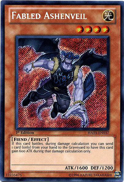 Fabled Ashenveil [HA03-EN037] Secret Rare | Jomio and Rueliete's Cards and Comics