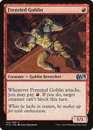 Frenzied Goblin [Magic 2015] | Jomio and Rueliete's Cards and Comics