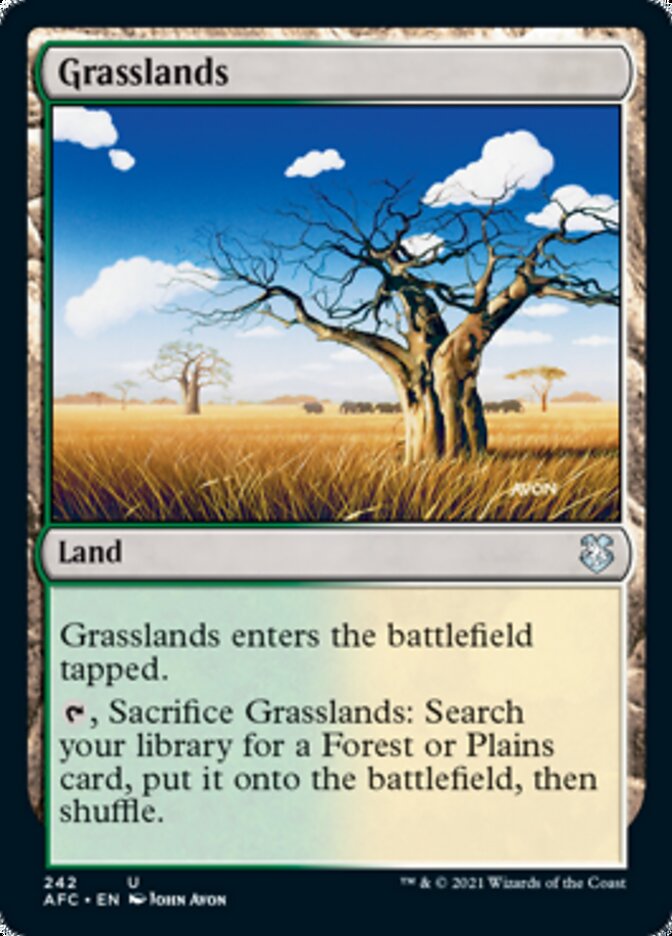 Grasslands [Dungeons & Dragons: Adventures in the Forgotten Realms Commander] | Jomio and Rueliete's Cards and Comics