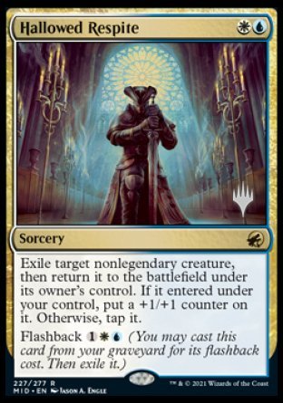 Hallowed Respite (Promo Pack) [Innistrad: Midnight Hunt Promos] | Jomio and Rueliete's Cards and Comics