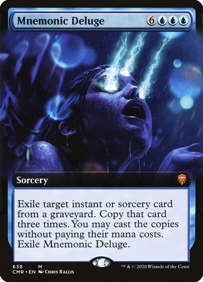 Mnemonic Deluge (Extended Art) [Commander Legends] | Jomio and Rueliete's Cards and Comics