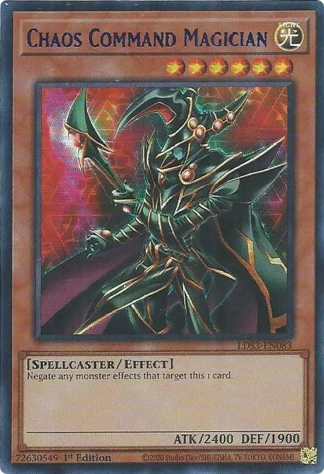 Chaos Command Magician (Blue) [LDS3-EN083] Ultra Rare | Jomio and Rueliete's Cards and Comics