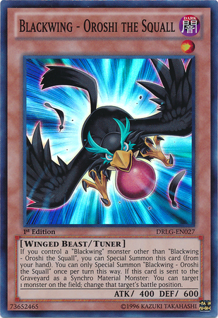 Blackwing - Oroshi the Squall [DRLG-EN027] Super Rare | Jomio and Rueliete's Cards and Comics