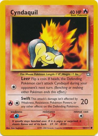 Cyndaquil (56/111) [Neo Genesis Unlimited] | Jomio and Rueliete's Cards and Comics