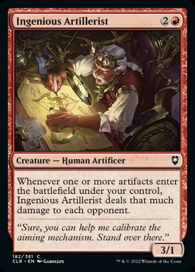 Ingenious Artillerist [Commander Legends: Battle for Baldur's Gate] | Jomio and Rueliete's Cards and Comics