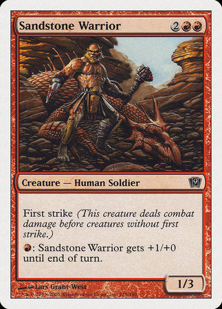 Sandstone Warrior [Ninth Edition] | Jomio and Rueliete's Cards and Comics