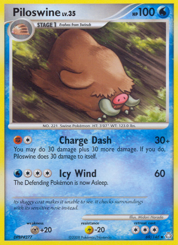 Piloswine (69/146) [Diamond & Pearl: Legends Awakened] | Jomio and Rueliete's Cards and Comics