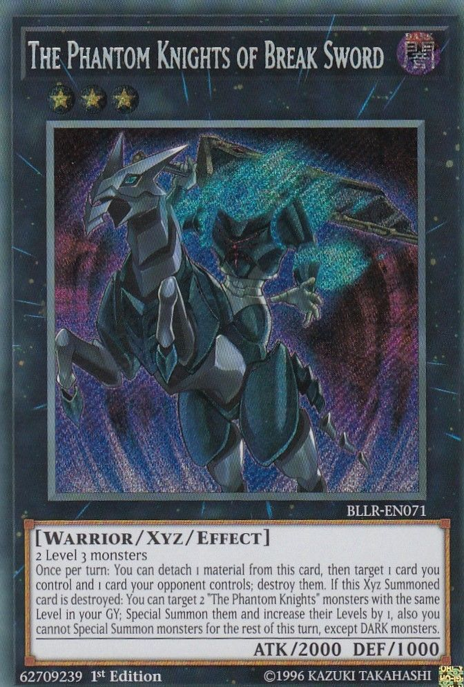 The Phantom Knights of Break Sword [BLLR-EN071] Secret Rare | Jomio and Rueliete's Cards and Comics