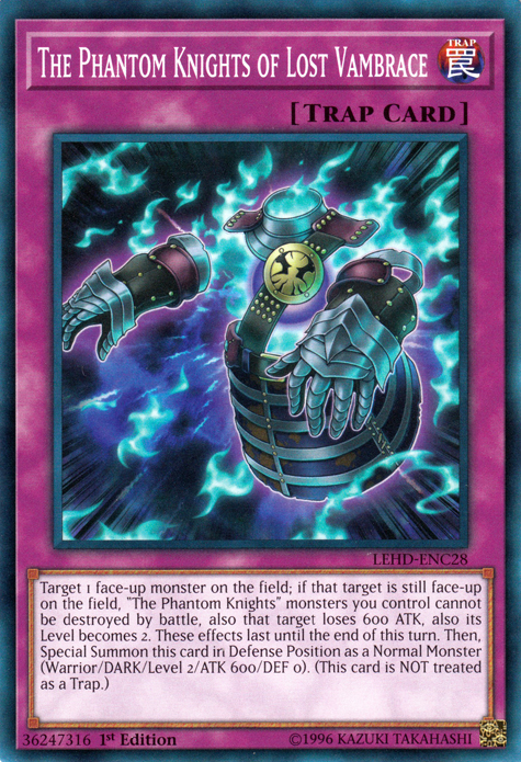 The Phantom Knights of Lost Vambrace [LEHD-ENC28] Common | Jomio and Rueliete's Cards and Comics