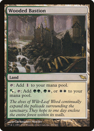 Wooded Bastion [Shadowmoor] | Jomio and Rueliete's Cards and Comics